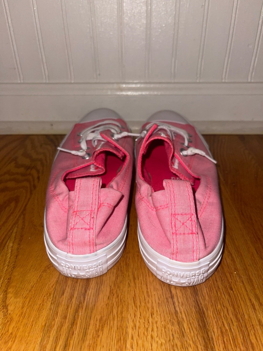 Converse Shoreline Pink Canvas Sneakers women Size 10 - Picture 3 of 4